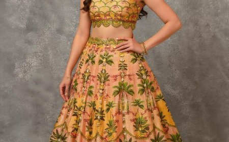 Liz Paul - Artistic Lehengas with Mirror-Work Shahpur Jat Delhi