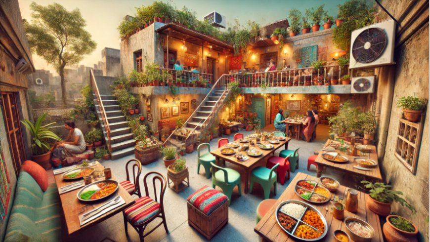 The Potbelly Rooftop Cafe: Shahpur Jat's Hidden Gem for Authentic Bihari Cuisine , Delhi
