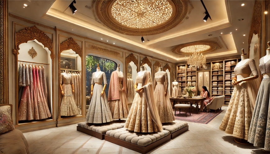 Abhinav Mishra Shahpur Jat Delhi Bridal Lehenga Designer